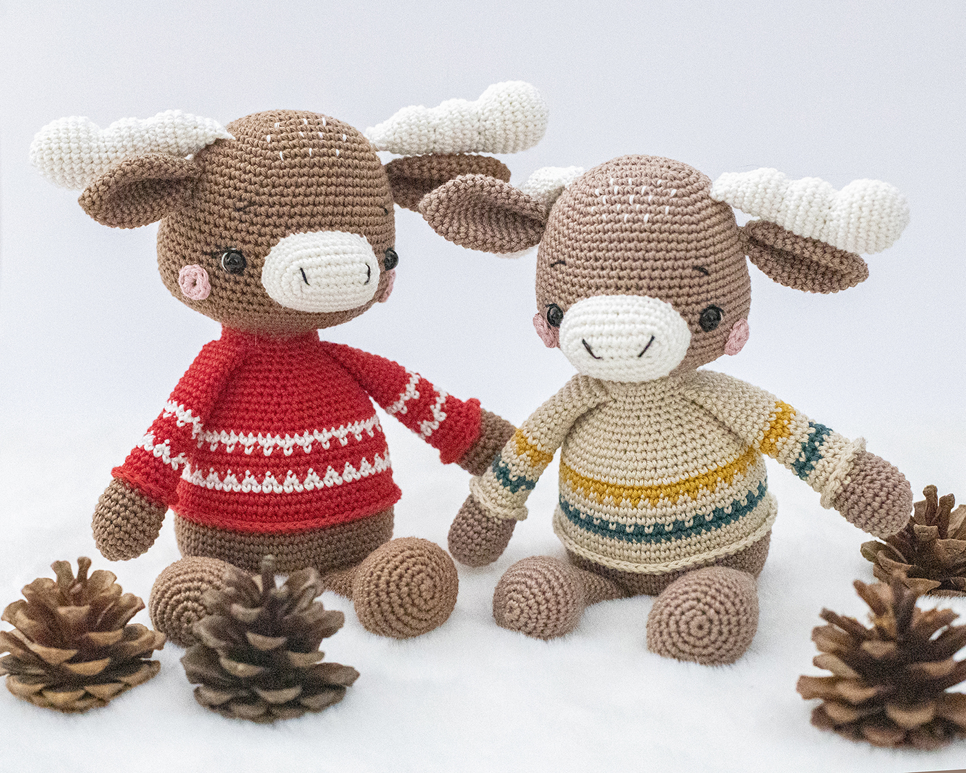Nico e Canela - As Renas em Crochet